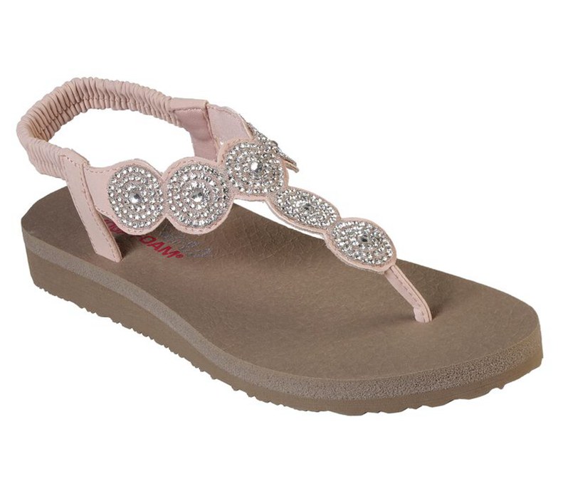 Skechers Meditation - Stars & Sparkle - Womens Sandals Light Pink [AU-YD0109]